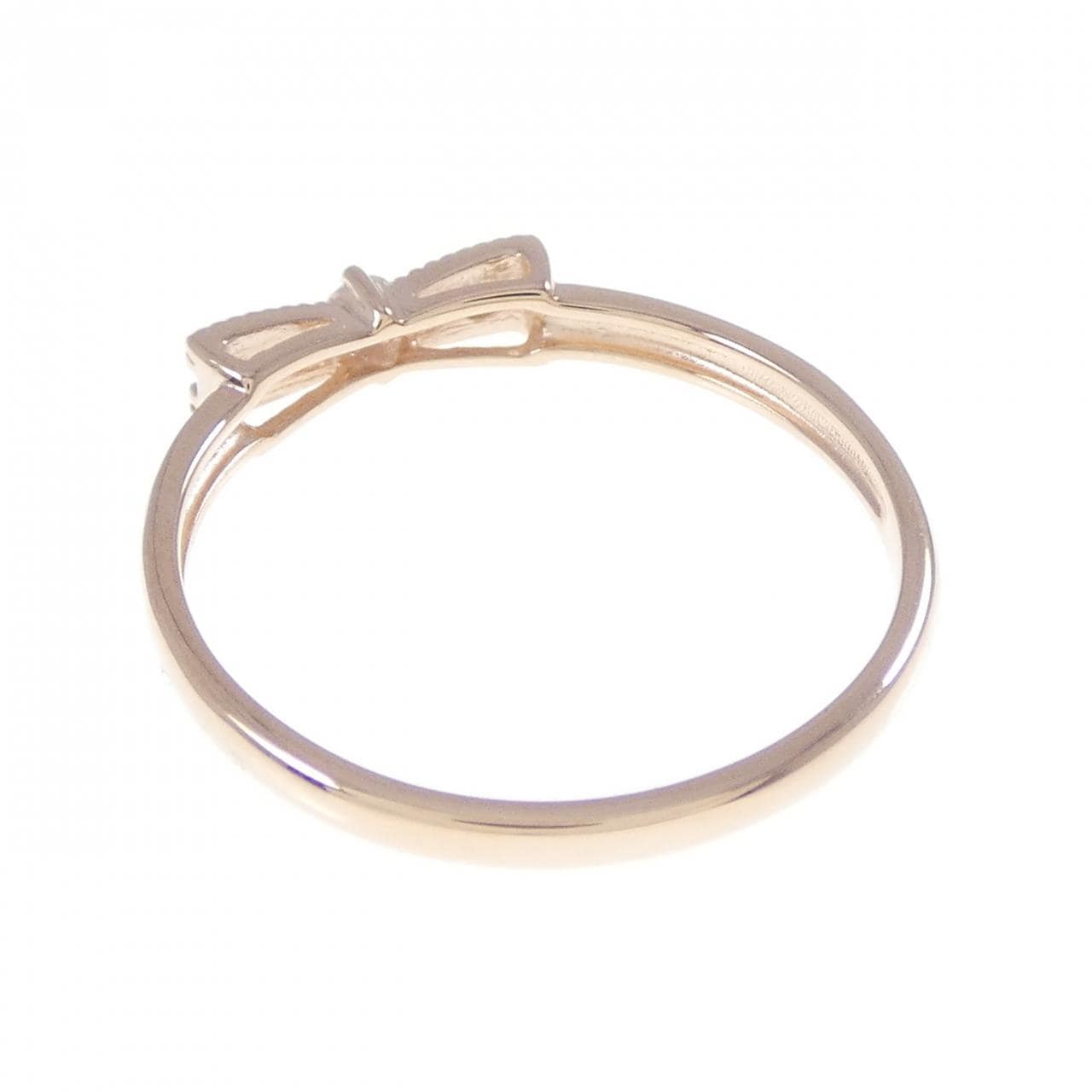 K10PG リボン ダイヤモンド リング