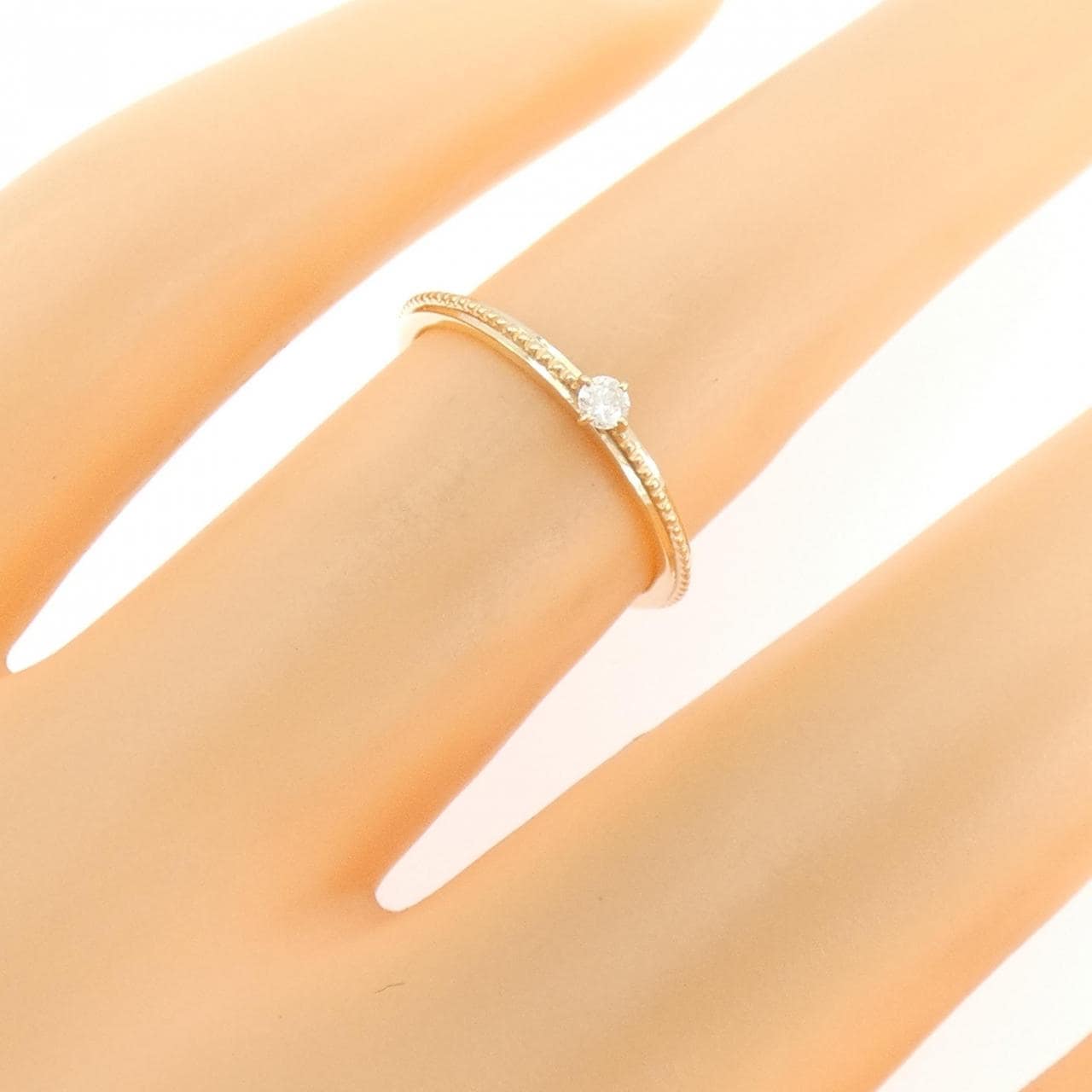 アガット ダイヤモンド リング 0.03CT