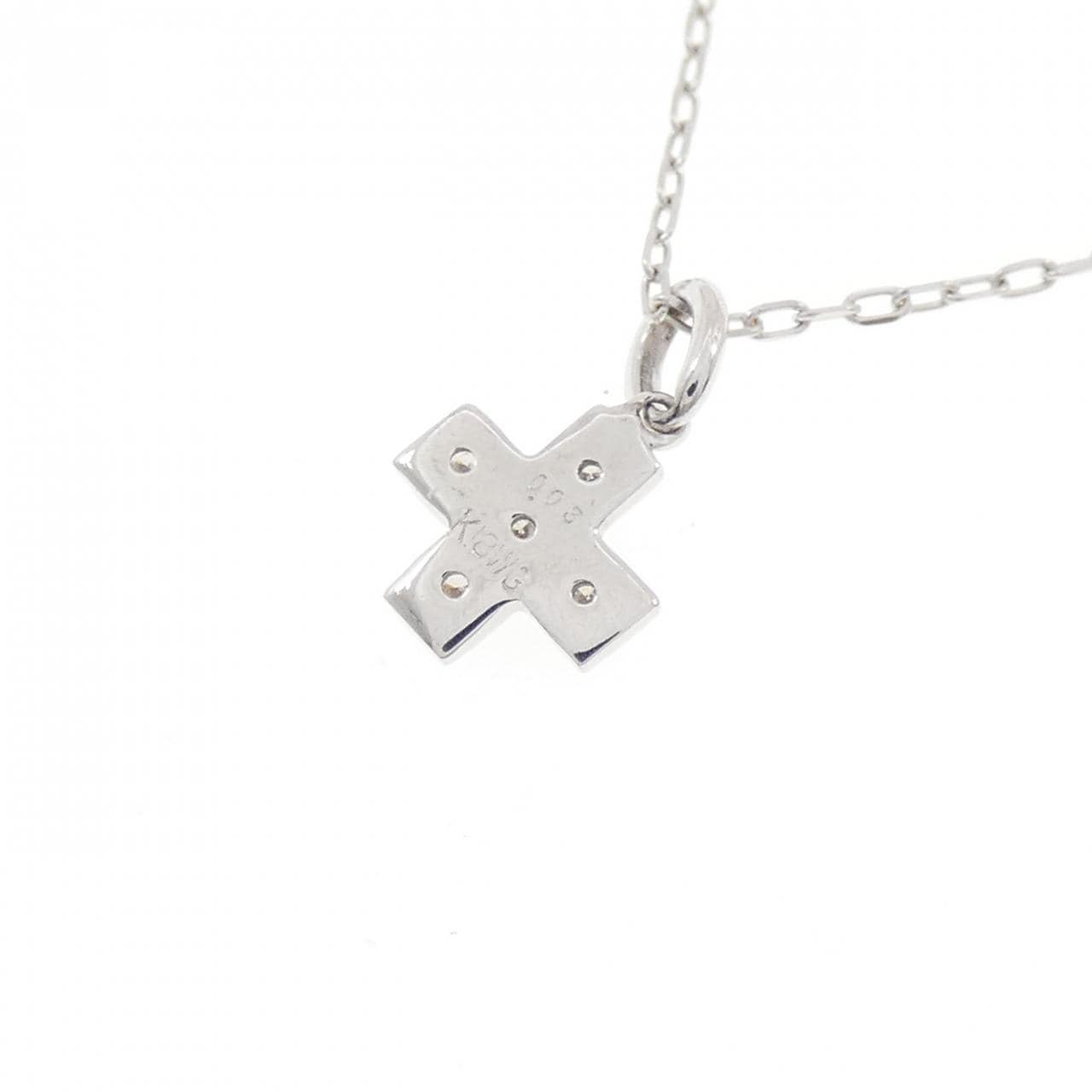 K18WG ダイヤモンド ネックレス 0.03CT