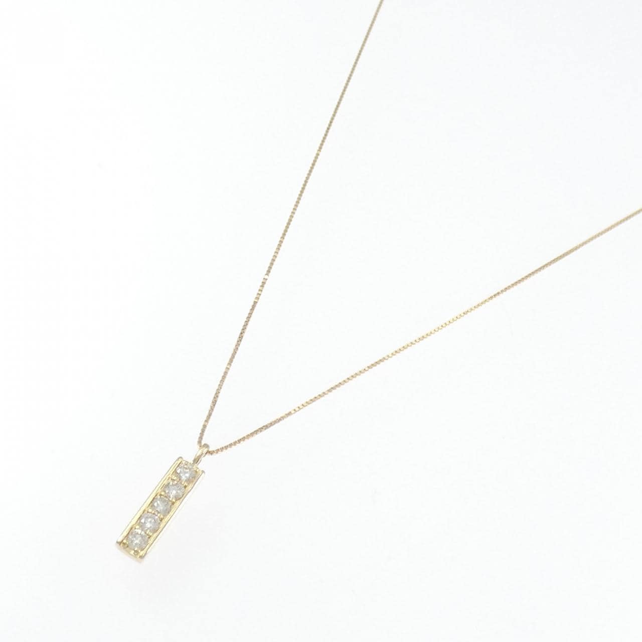 K18YG ダイヤモンド ネックレス 0.19CT