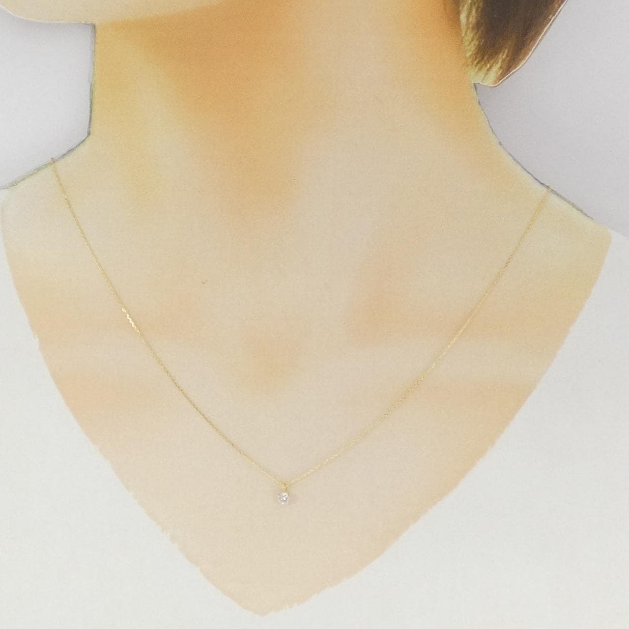 K18YG ピンクダイヤモンド ネックレス 0.144CT