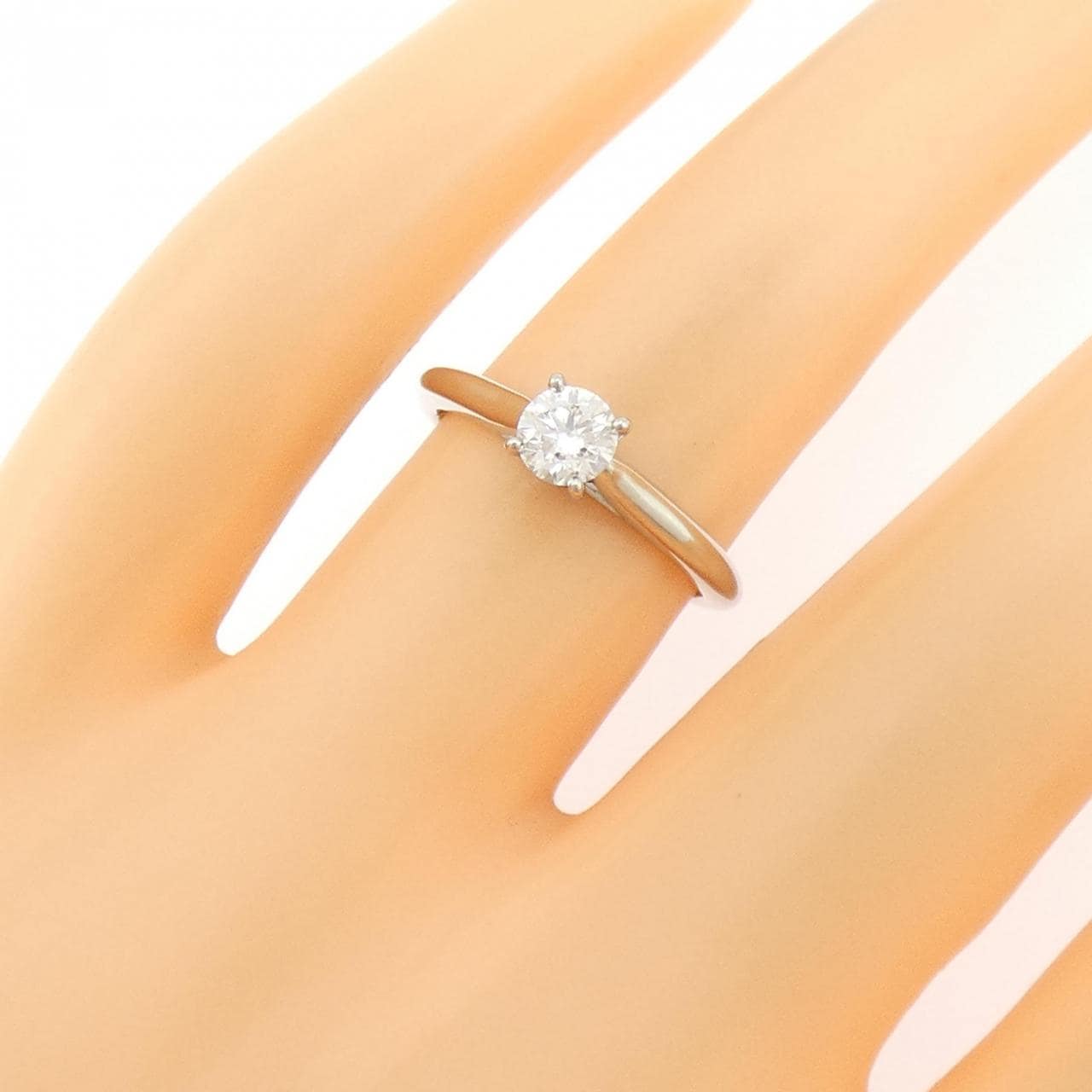 カルティエ 1895 ソリテール リング 0.34CT D VVS1 3EXT