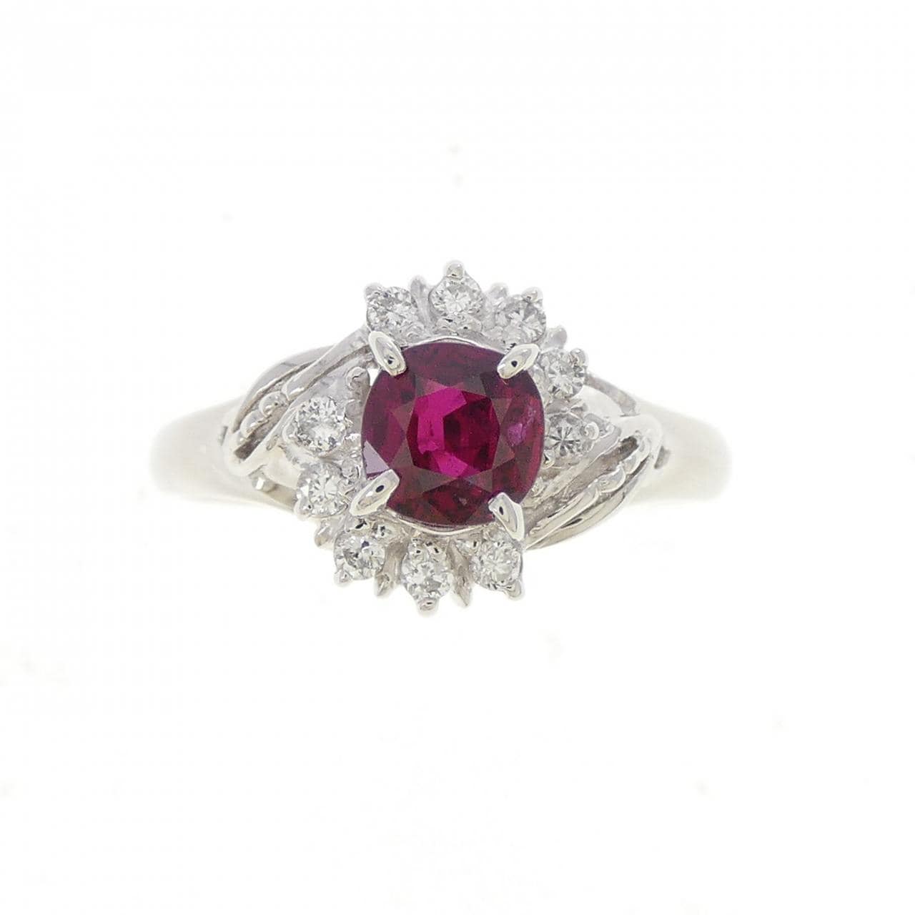 PT900 ルビー リング 0.57CT