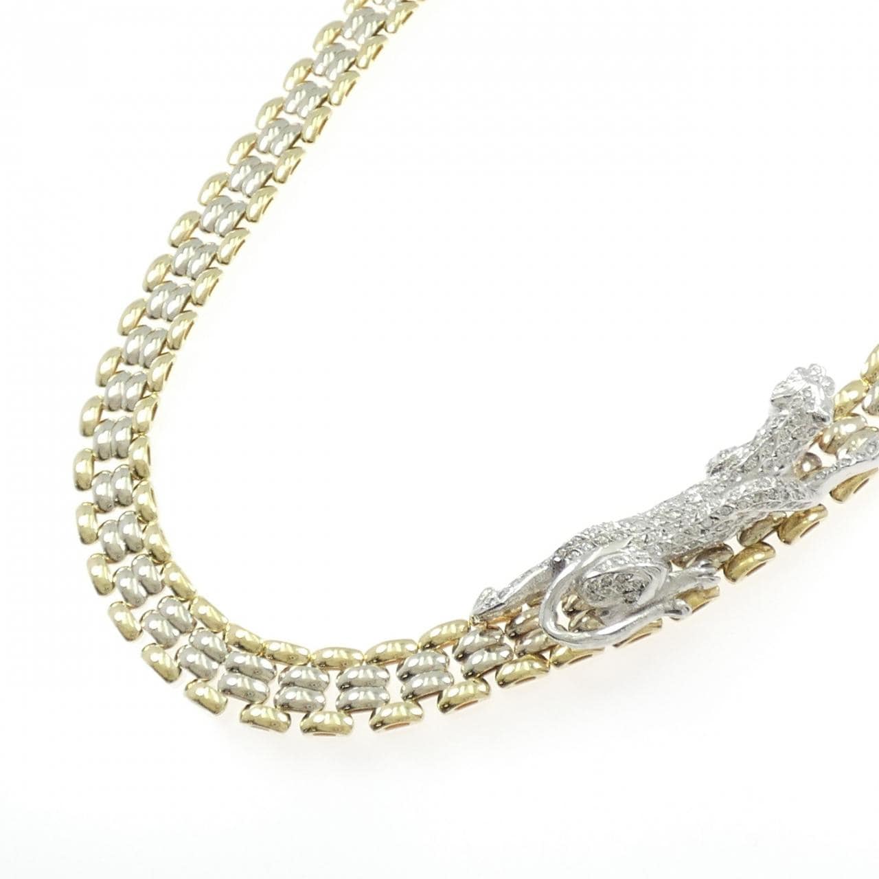750YG/750WG ダイヤモンド ネックレス 1.02CT
