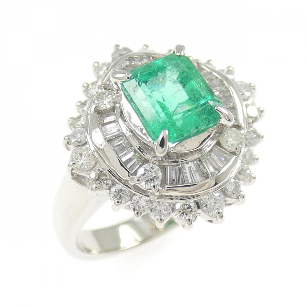 PT900 エメラルド リング 1.14CT