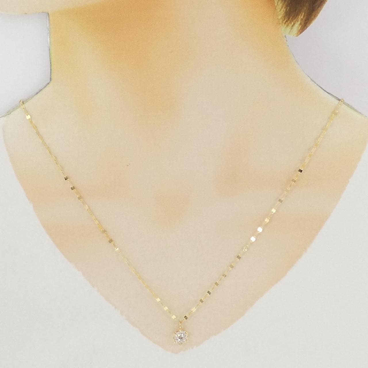 K18YG ダイヤモンド ネックレス 0.31CT
