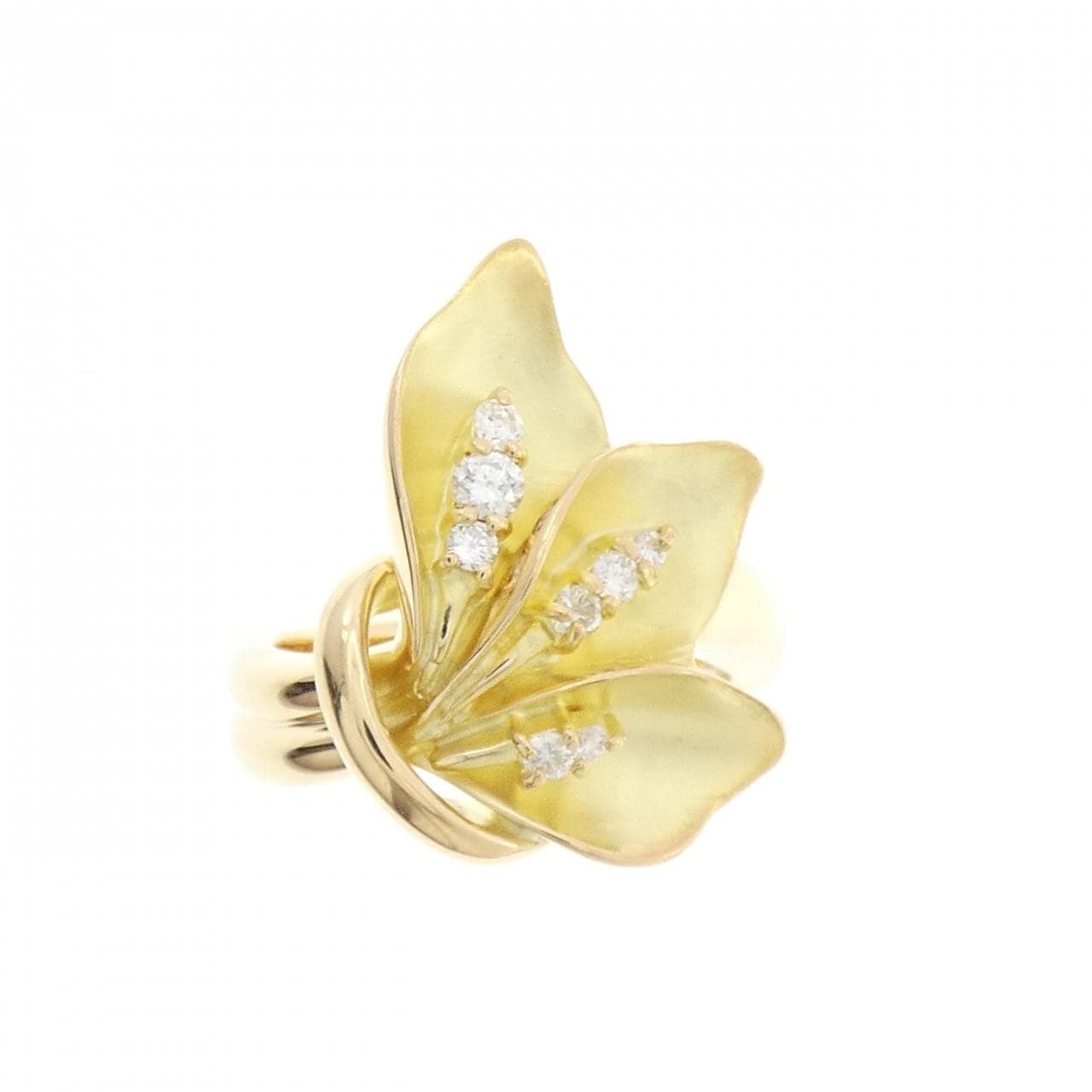 K18YG ダイヤモンド リング 0.15CT