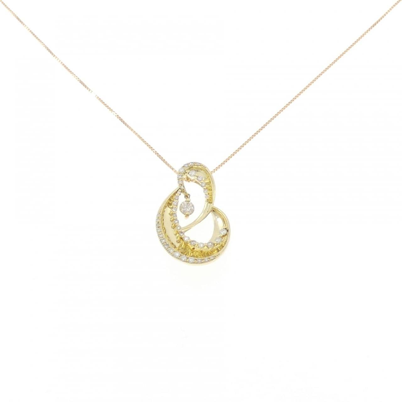 K18YG ダイヤモンド ネックレス 0.44CT