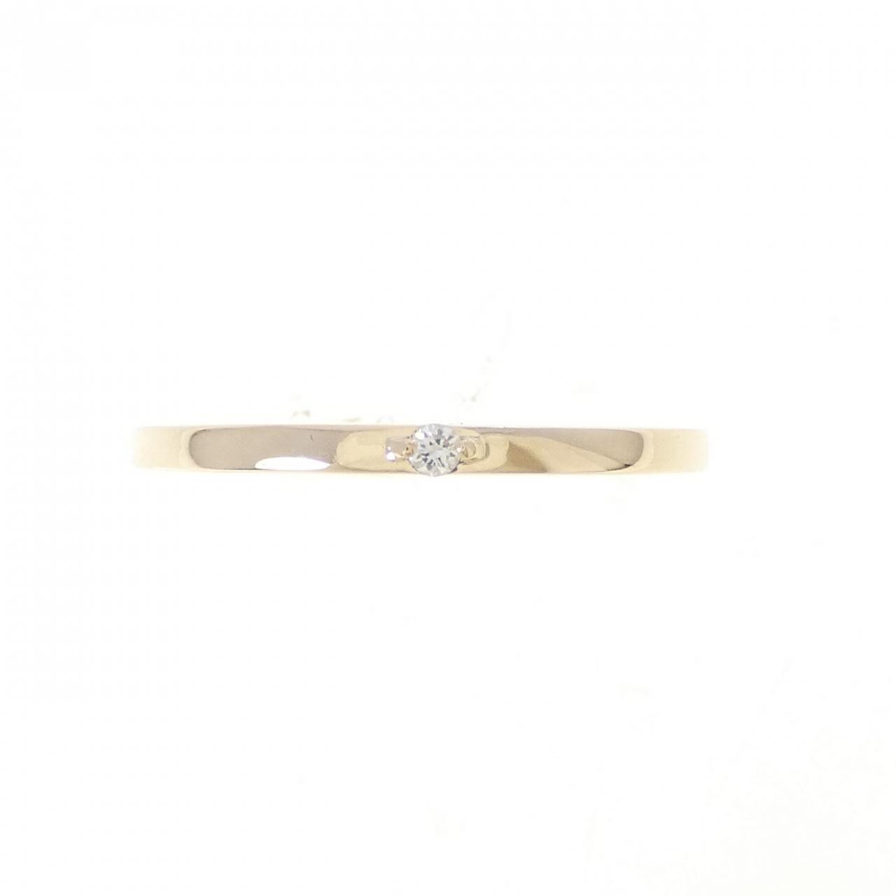 【リメイク】K10YG ダイヤモンド リング 0.01CT