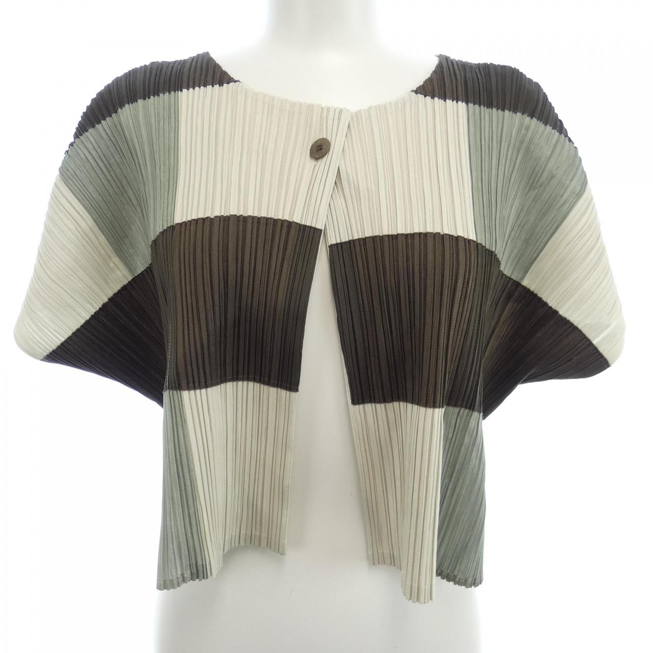 プリーツプリーズ PLEATS PLEASE 2010 ブロックチェック PP03-J0505 7565078 カーディガン