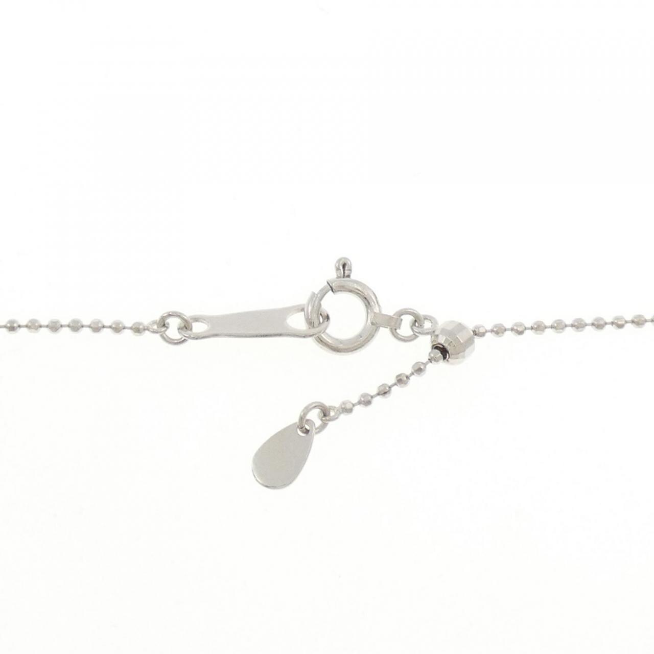 K18WG/K18YG 2WAY ハート ダイヤモンド ネックレス 0.37CT