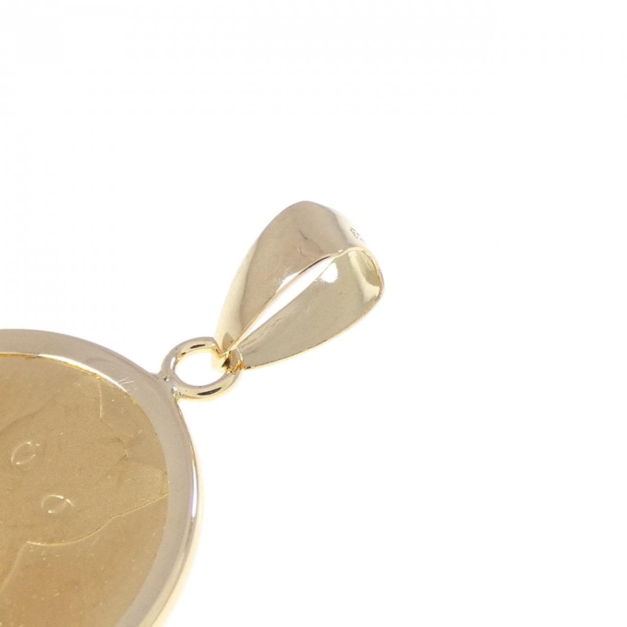 K18YG(枠) コイン ペンダント