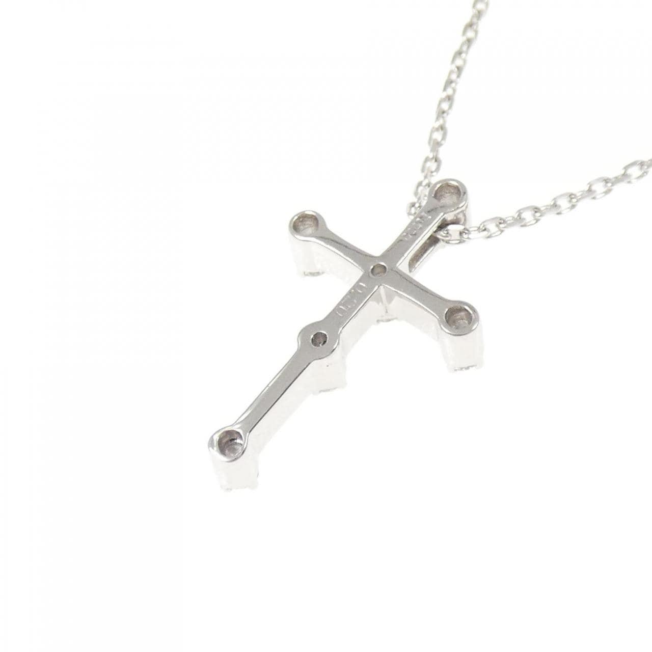PT900/PT850 クロス ダイヤモンド ネックレス 0.20CT
