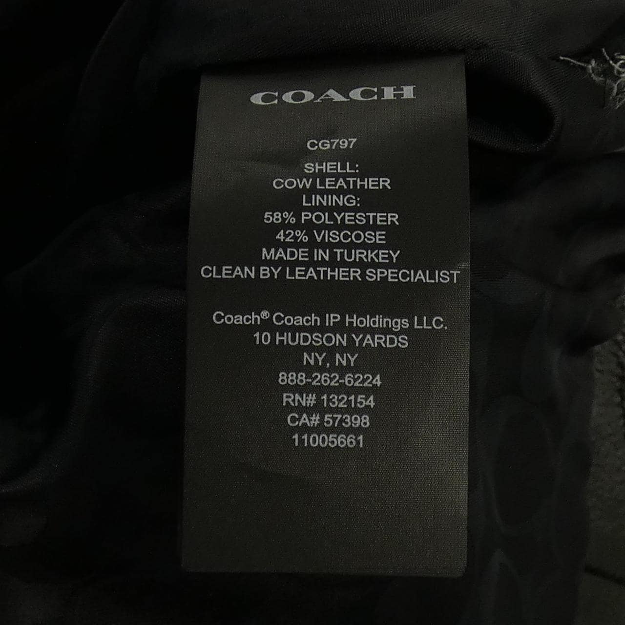 コーチ COACH CG797 レザーライダースジャケット