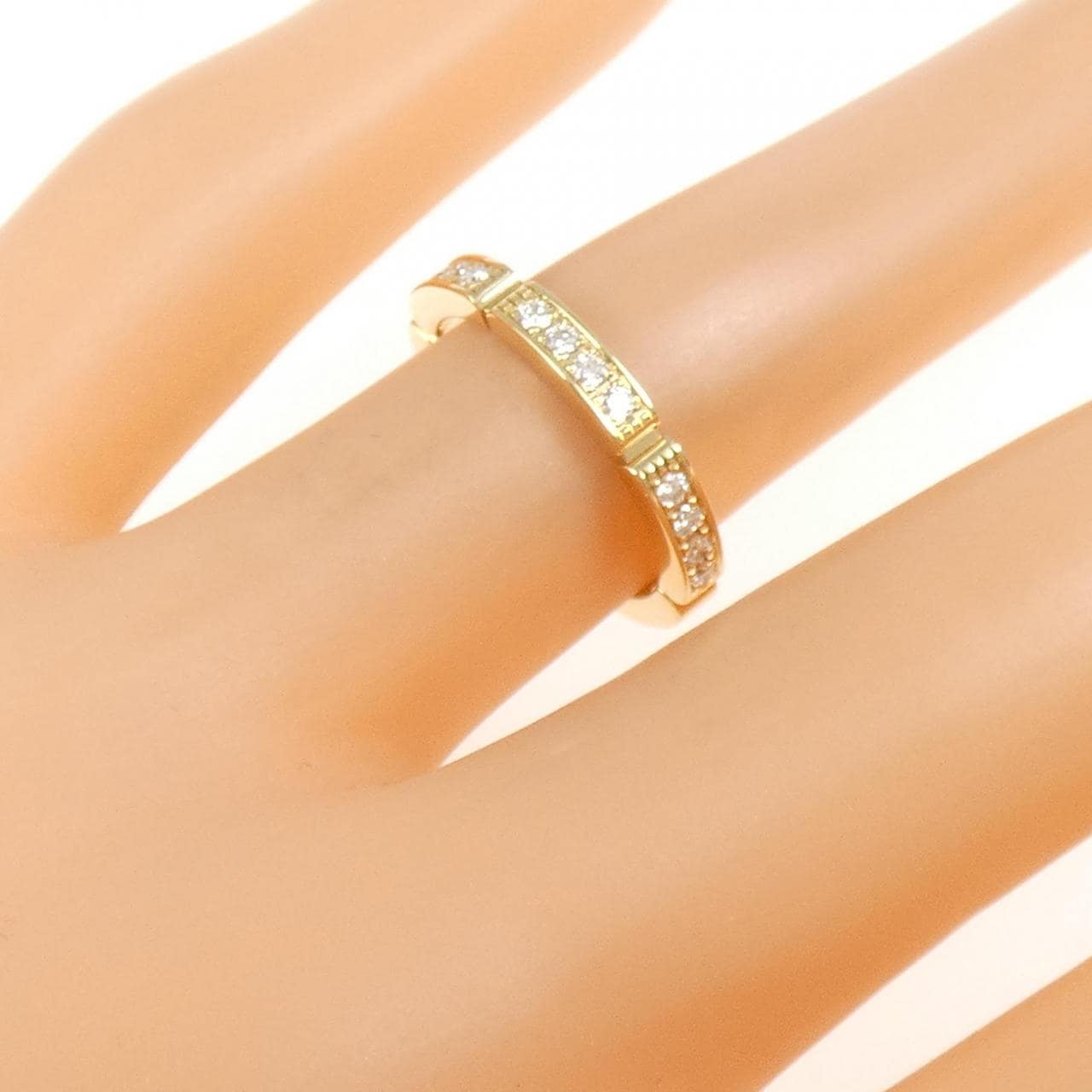 Cartier Maillon panthère half diamond ring