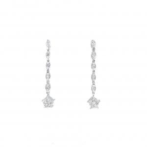 K18WG 2WAY ダイヤモンド ピアス 0.50CT