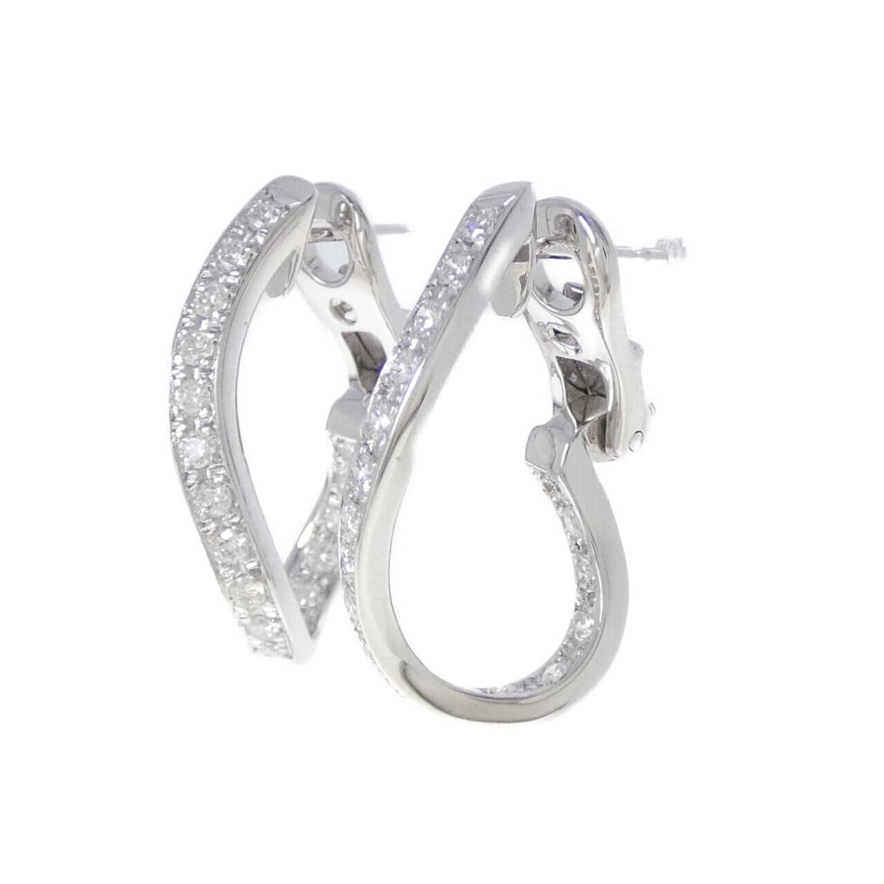 750WG ダイヤモンド ピアス 0.56CT