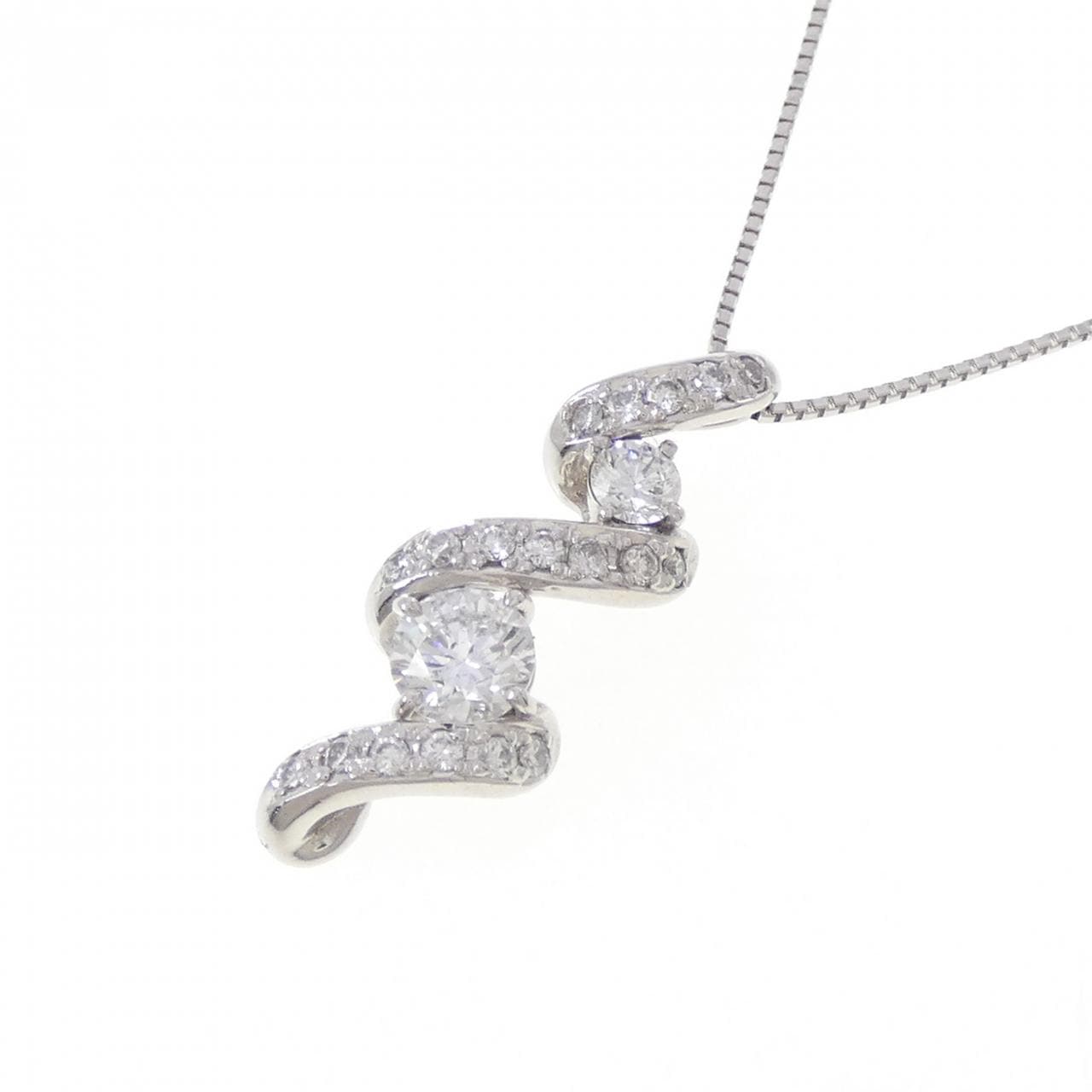 PT900/PT850 ダイヤモンド ネックレス 0.77CT