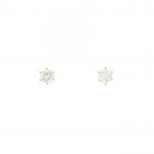 【リメイク】K18YG/ST ダイヤモンド ピアス 0.204CT 0.210CT E-F SI1-2 VG