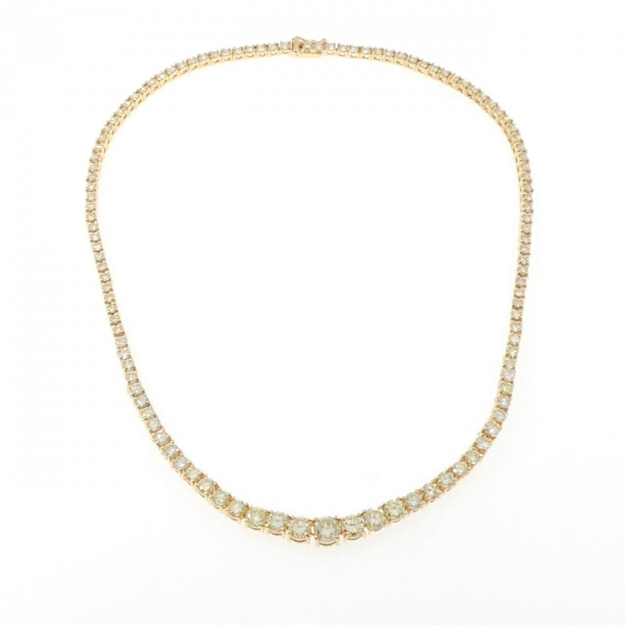 K18YG ダイヤモンド ネックレス 10.00CT