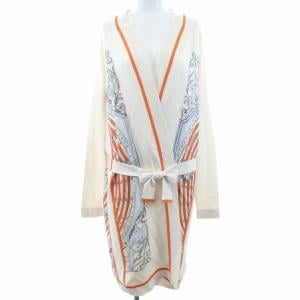 エルメス HERMES DIES ET HORE *96-7709 ツイルレーヌ. ロングカーディガン