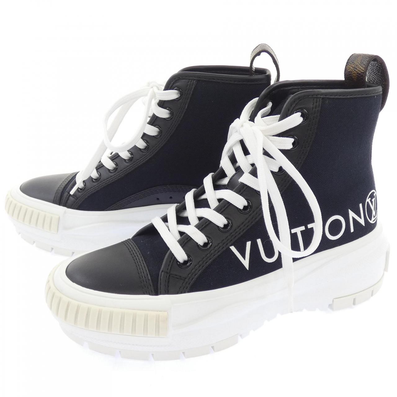 ルイヴィトン LOUIS VUITTON LVサークル キャンバス レザー LVスクァッドライン スニーカー