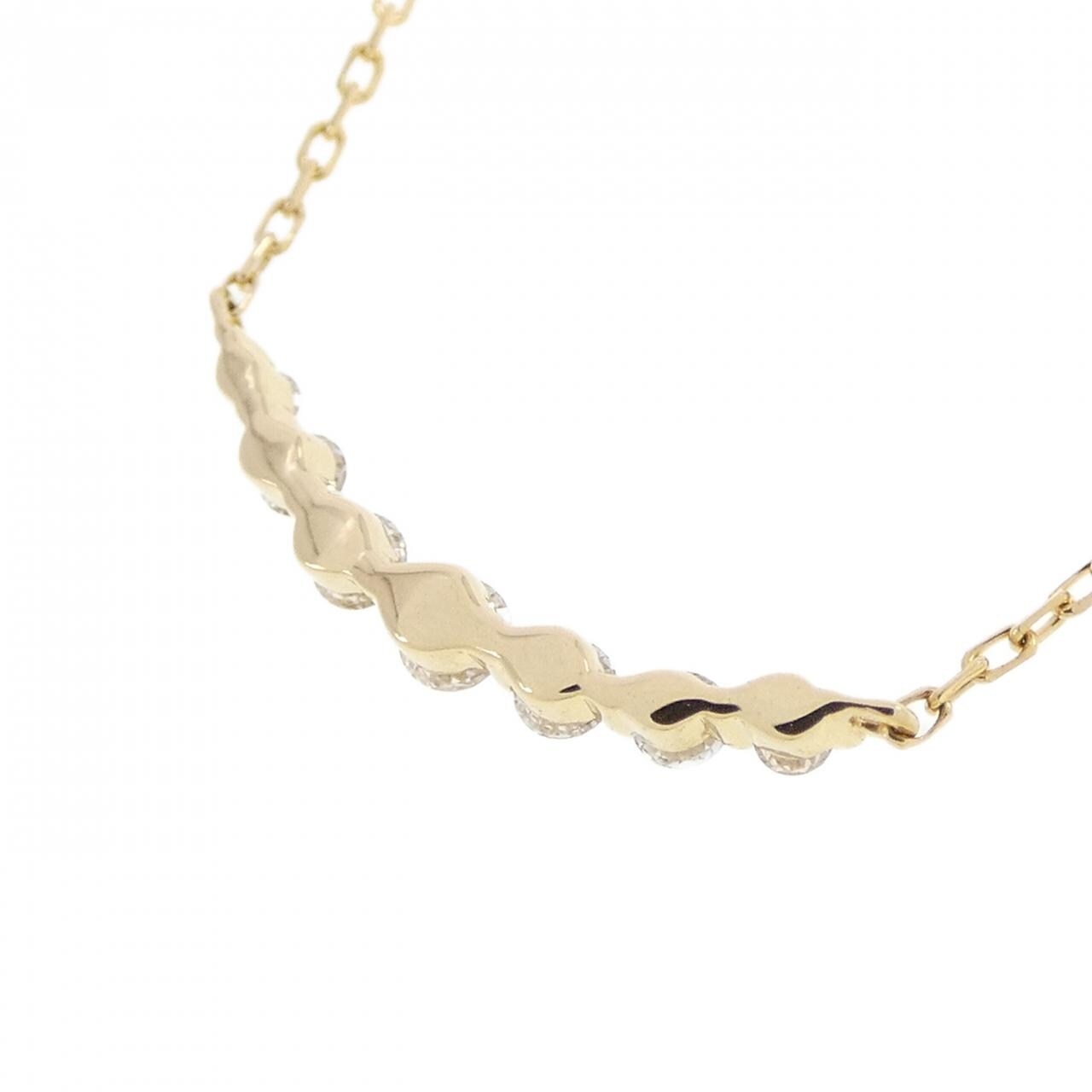 アガット ダイヤモンド ネックレス 0.1CT