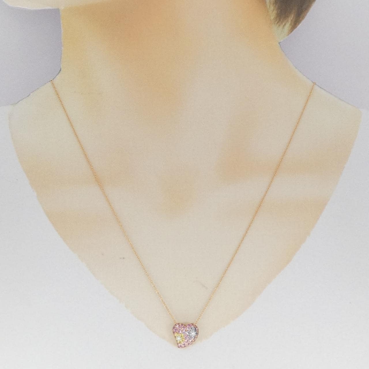 K18PG愛心藍寶石項鏈0.99CT
