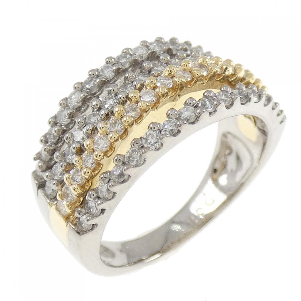 K18WG/K18YG ダイヤモンド リング 0.85CT