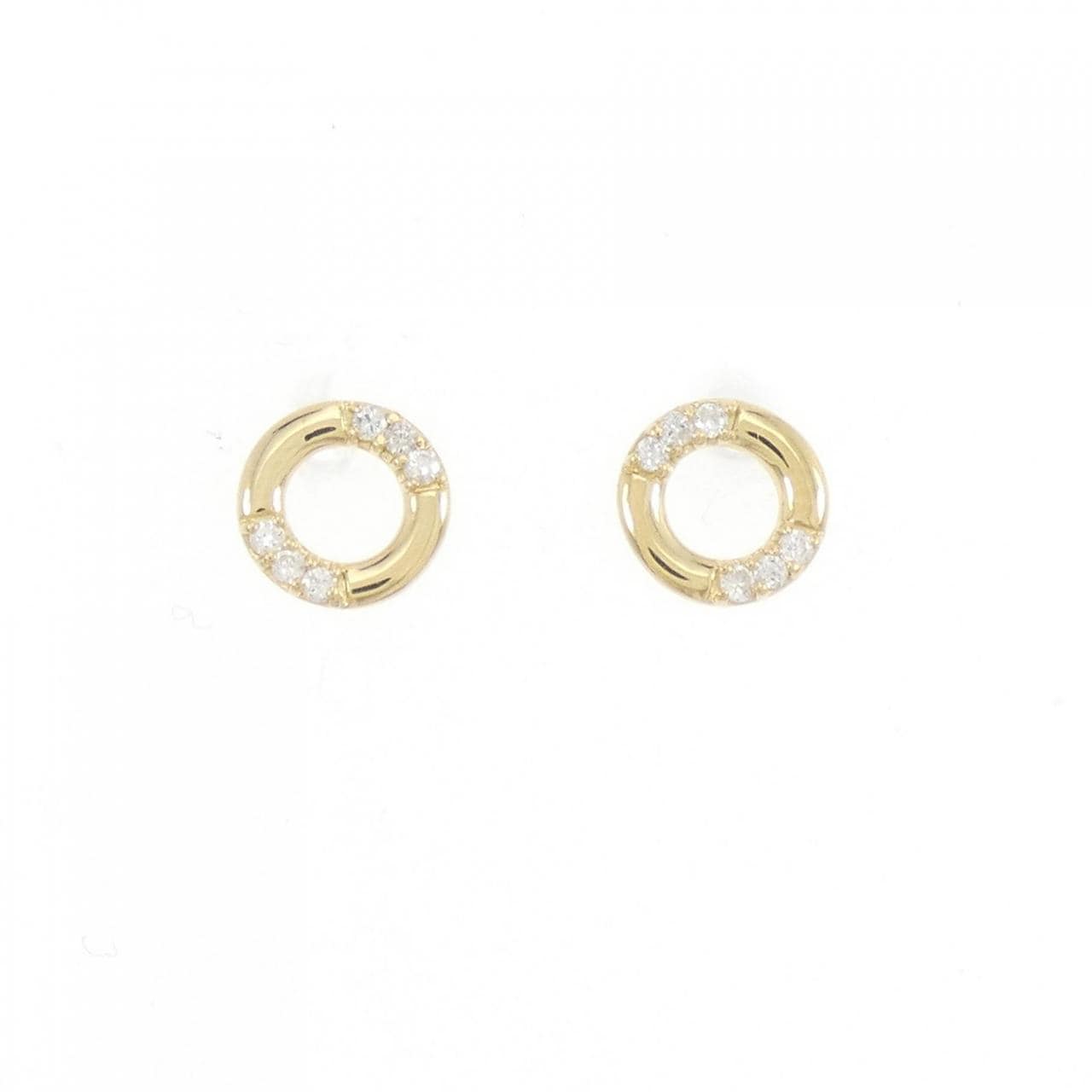 [Remake] K18YG Diamond earrings 0.08CT