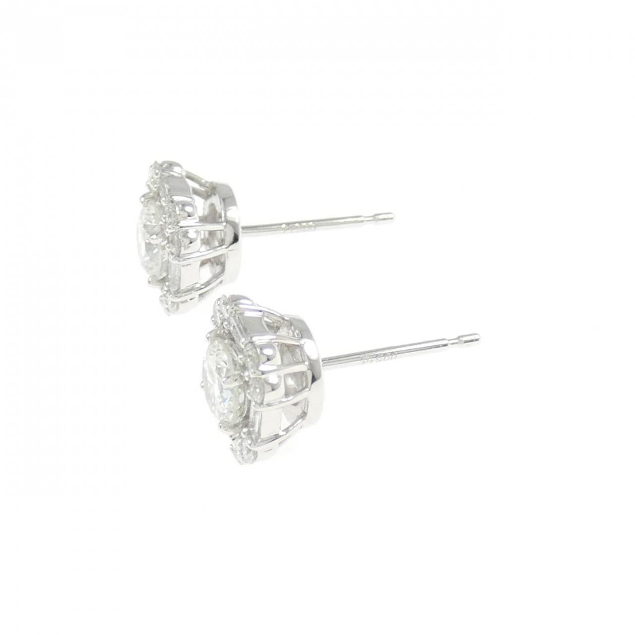 【新品】PT900 ダイヤモンド ピアス 0.333CT 0.331CT G SI2 Good