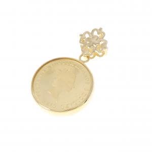 K18YG(枠) コイン ペンダント