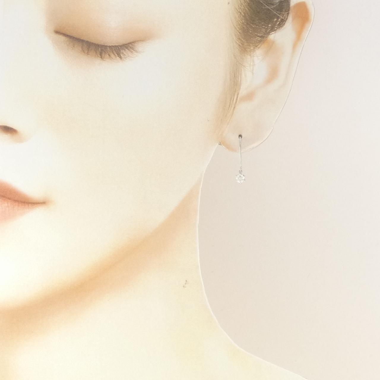 PT900 ダイヤモンド ピアス 0.26CT