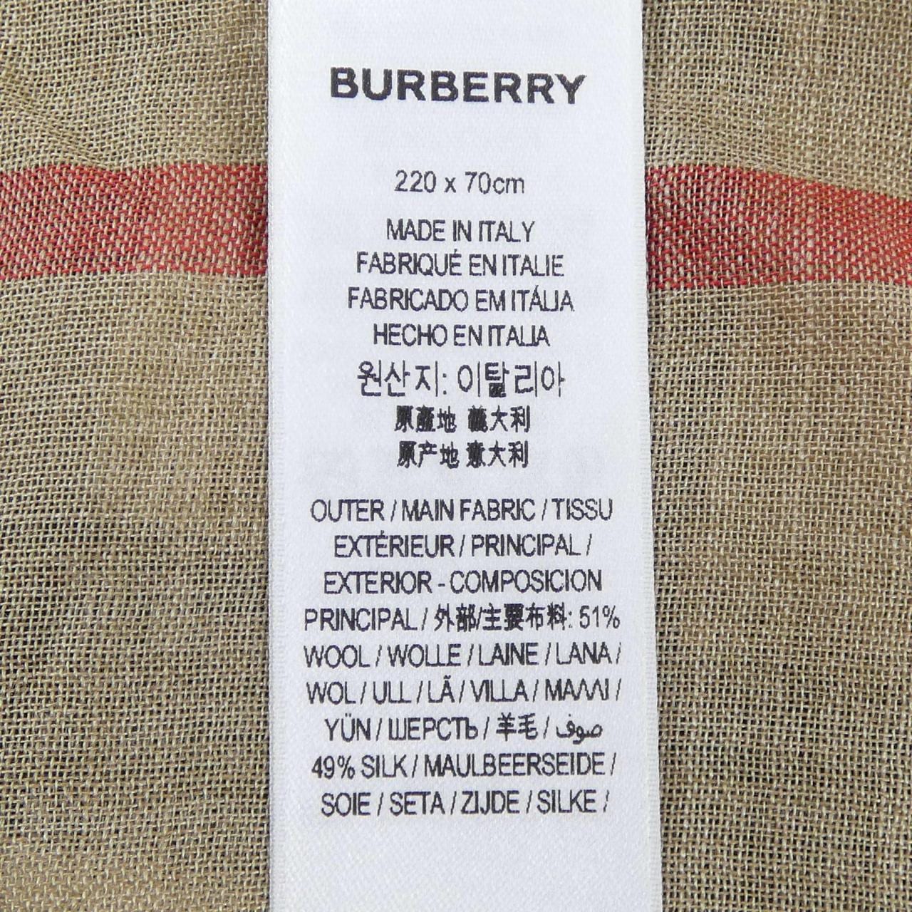 バーバリー BURBERRY STOLE