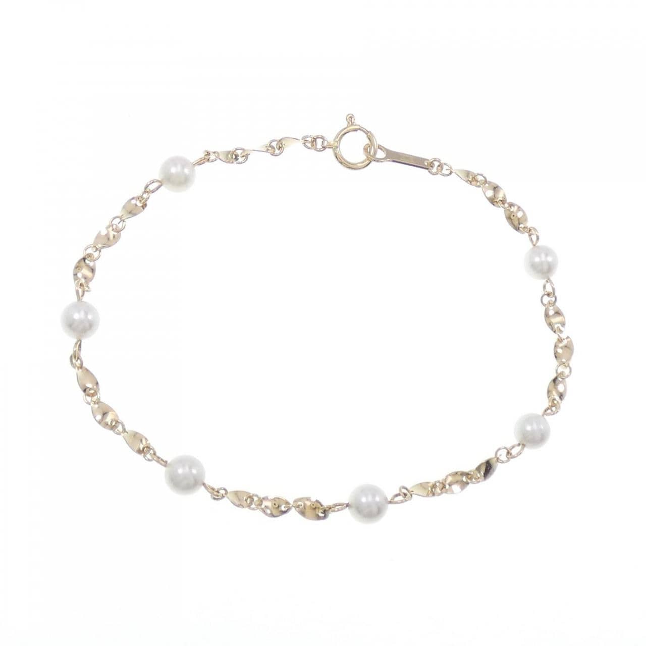 K18YG Akoya pearl bracelet