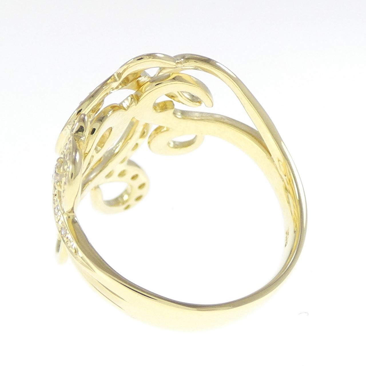 K18YG ダイヤモンド リング 0.24CT
