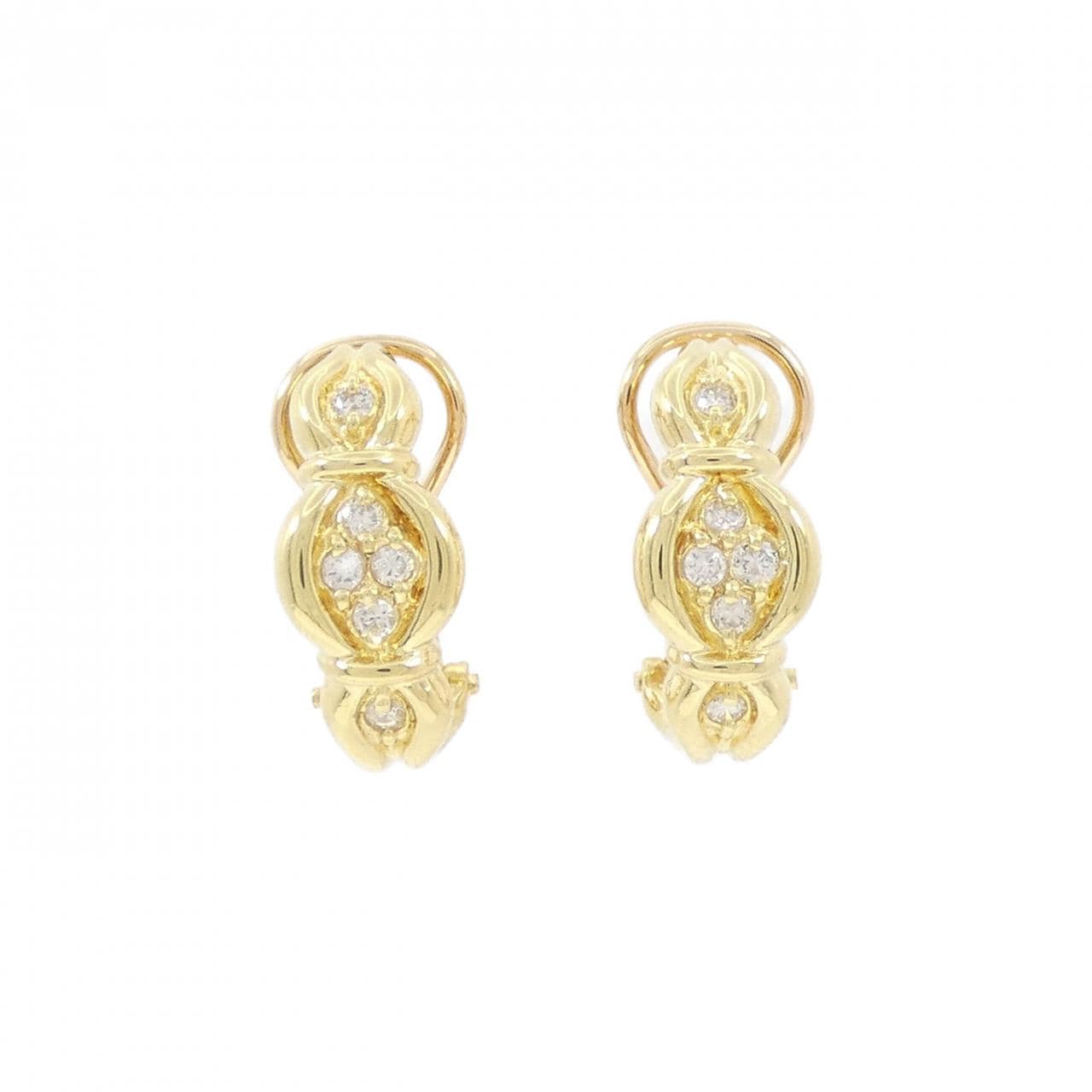 K18YG ダイヤモンド ピアス/イヤリング 0.20CT