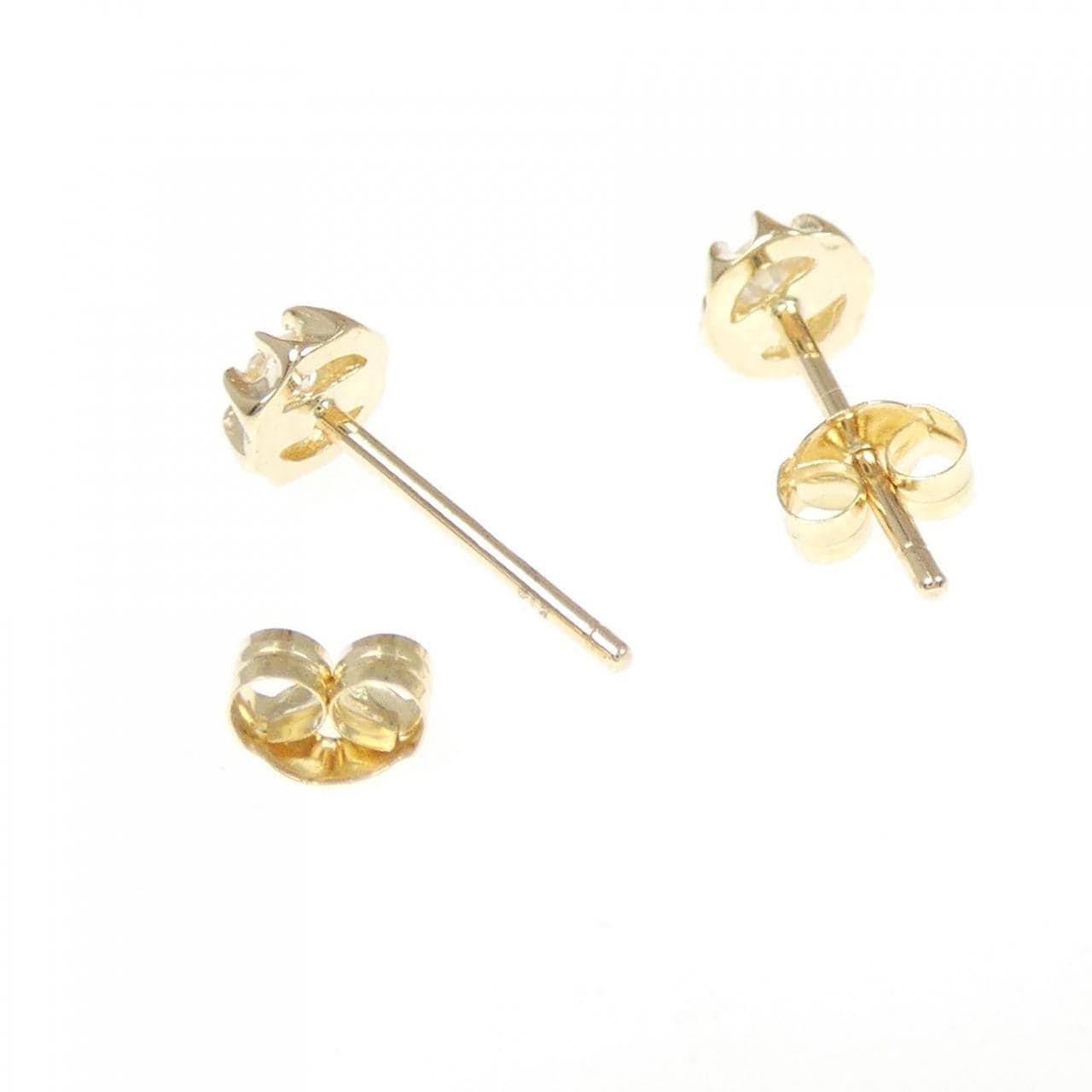 K14YG ダイヤモンド ピアス