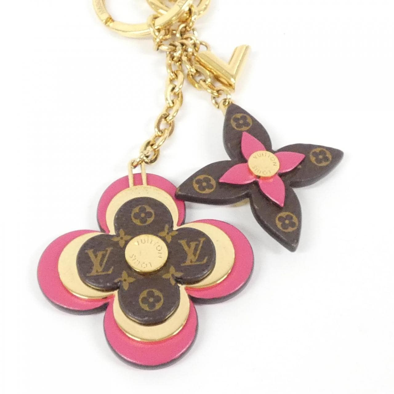 ルイヴィトン モノグラム キーホルダー ブルーミング フラワー M63084 キーホルダー
