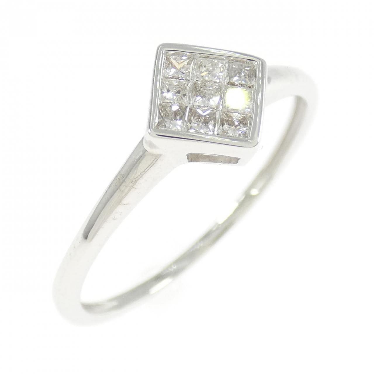 K18WG ダイヤモンド リング 0.20CT