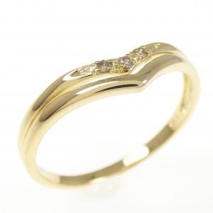 [BRAND NEW] K18YG Diamond ring 0.02CT