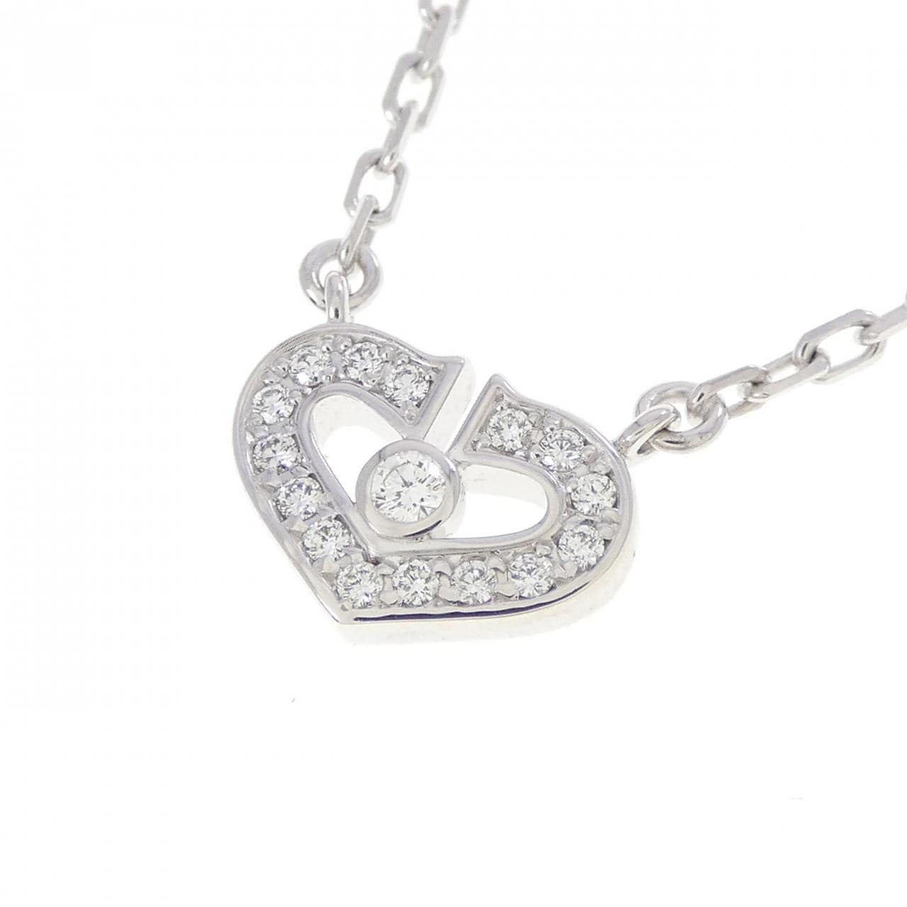 カルティエ Cハート ネックレス