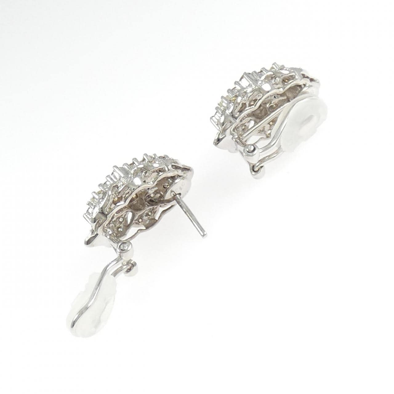 K18WG ダイヤモンド ピアス/イヤリング 2.00CT