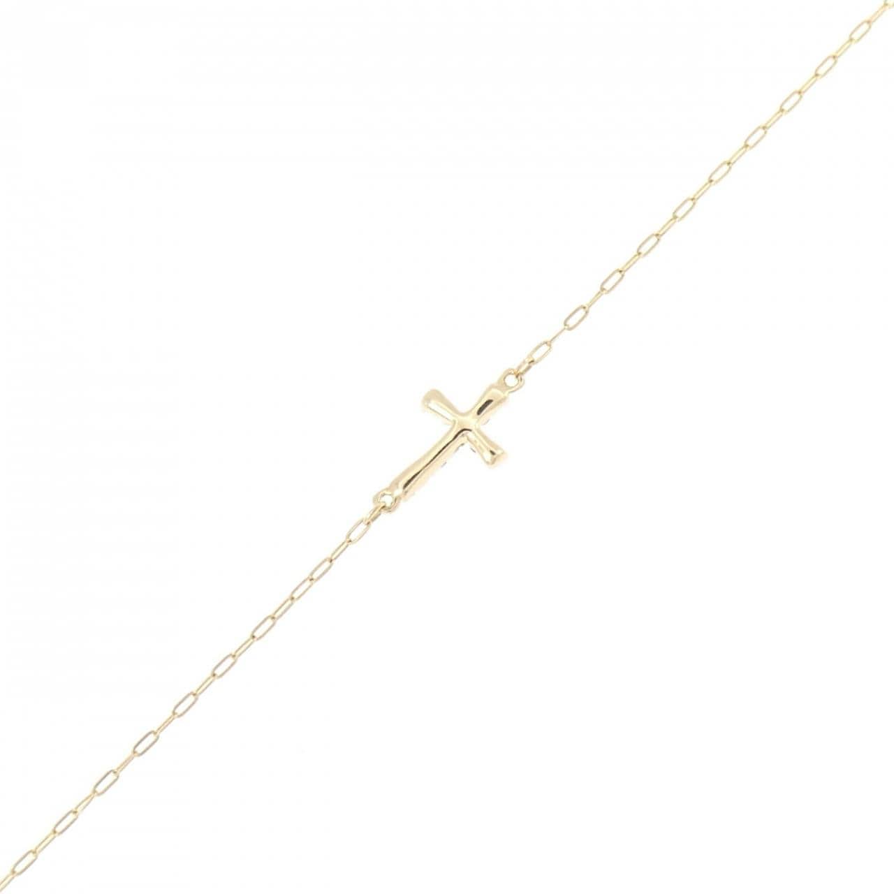 アガット クロス ブレスレット 0.05CT