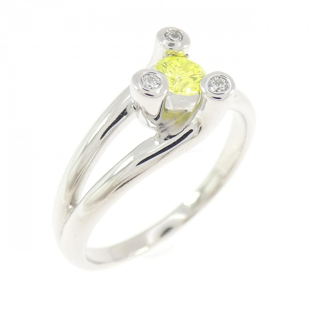 K18WG ダイヤモンド リング 0.218CT