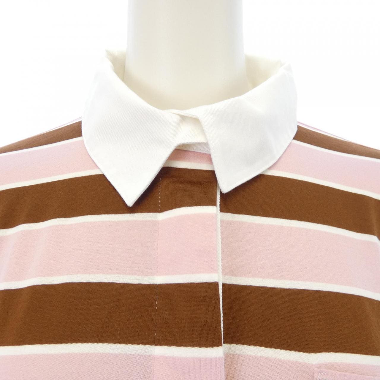 プラダ PRADA 長袖バヤデールプリントライルコットンTシャツ 39661 SOOO 189P ポロシャツ