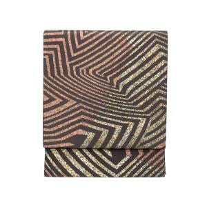 【未使用品】袋帯　伊那紬　染帯　全通柄