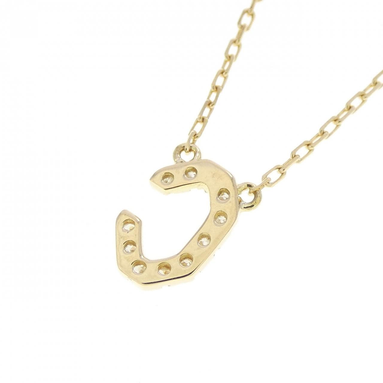 アーカー イニシャル ネックレス 0.05CT