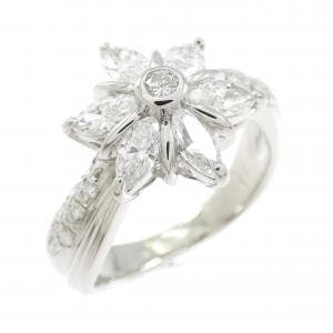 PT900 フラワー ダイヤモンド リング 0.90CT