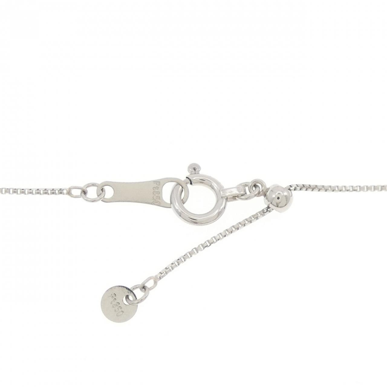 PT900/PT850 エメラルド ネックレス 0.26CT
